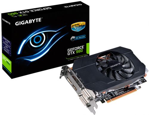  PCI-E GIGABYTE GV-N960IXOC-2GD GeForce GTX 960 2GB GDDR5 128bit 28nm 1076/7010MHz DVI x2(HDCP)/HDMI/DisplayPort RTL