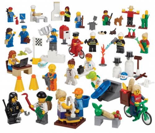  Конструктор LEGO City 9348 Лего минифигурки Рабочие и служащие