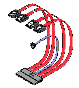  Кабель интерфейсный SAS No name SAS327-085M