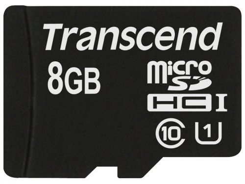 Карта памяти 8GB Transcend TS8GUSDU1 microSDHC Class 10 UHS-I (SD адаптер)