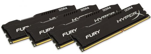  DDR4 32GB (4*8GB) Kingston HX426C15FBK4/32 HyperX FURY Black Series 2666MHz 15-17-17 1.2V Радиатор