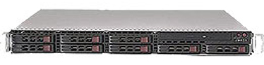  серверный 1U Procase ES108-SATAII-B-0 (8 SATAII 2.5" hotswap HDD), черный, без блока питания, глубина 650мм, MB 12"x13"