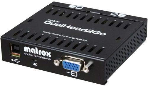  Коммутатор видеосигнала Matrox D2G-A2A-IF DualHead2Go, enables you to attach two displays to your computer, RTL