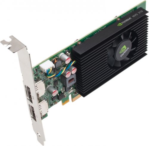  PCI-E PNY NVIDIA NVS 310 1GB GDDR3 64bit 2*DP Low Profile 2*DP to DVI-D Dongle bulk (VCNVS310DVI-1GBBLK-1)