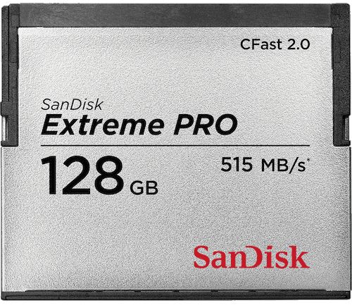  Карта памяти 128GB SanDisk SDCFSP-128G-G46B Compact Flash Extreme Pro 515Mb/s