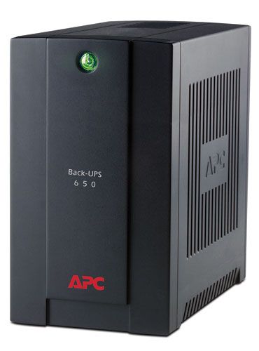 APC BX650CI-RS Back-UPS RS, 650VA/390W, 230V, AVR, 3xSchuko outlets (battery backup), DSL protection, USB, PCh