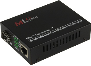  Медиа-конвертер MLaxLink ML-GU-SFP-100M