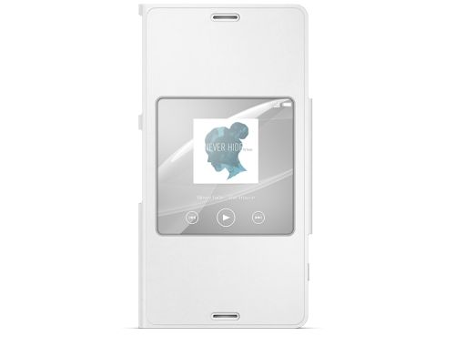  Чехол - книжка Sony SCR26 White Style-Up для Xperia Z3 Compact с окошком белый