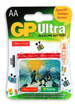  Батарейка GP Ultra alkaline 15AUGL-2CR4