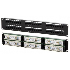  Патчпанель 19, 48xRJ45, UTP, Кат. 6 Neomax 6PLB-48D10