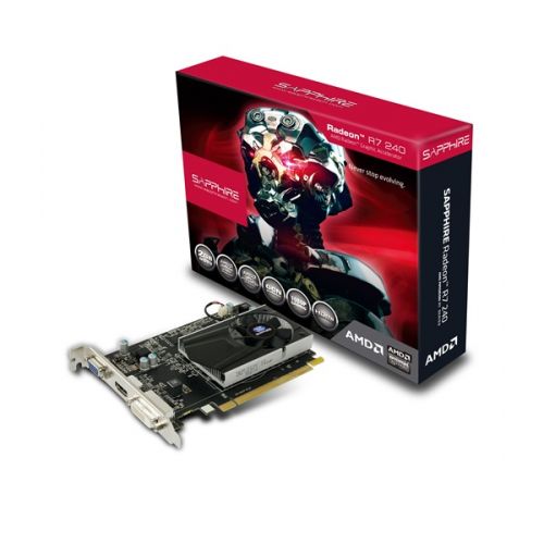  PCI-E Sapphire 11216-00-20G AMD Radeon R7 240 With Boost 2GB GDDR3 128bit 28nm 730/1800MHz DVI(HDCP)/HDMI/VGA LRTL