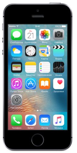  Смартфон Apple iPhone SE 16Gb Space Gray MLLN2RU/A