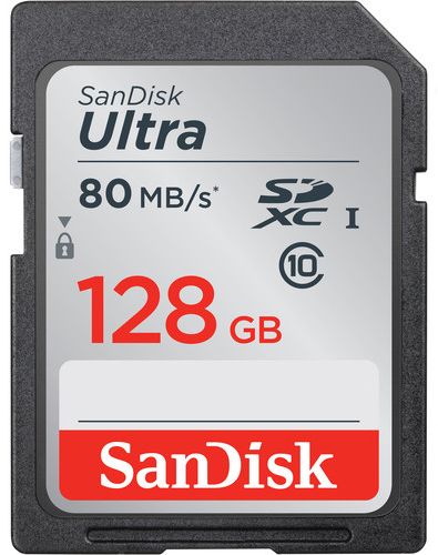 Карта памяти 128GB SanDisk SDSDUNC-128G-GN6IN SDXC Class 10 UHS-I Ultra 80MB/s