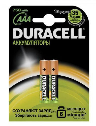  Аккумулятор Duracell HR03 750mAh