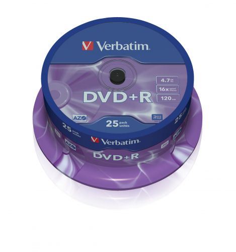 Диск DVD+R Verbatim 43500