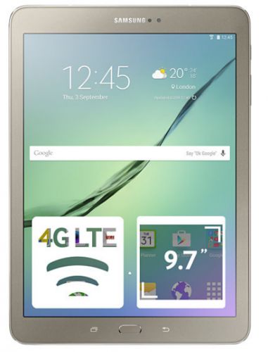 Samsung Galaxy Tab S2 SM-T819 32Gb золотистый Exynos 5433 (1.9) 8C, RAM3Gb, 9.7" Super AMOLED 2048x1536, 3G, 4G, WiFi, BT, 8Mpix, 2.1Mpix, GP