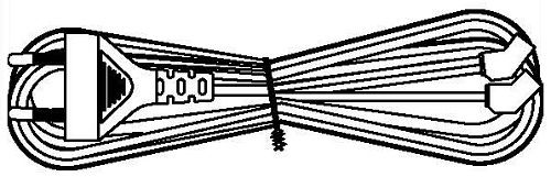  Кабель питания Hyperline KL-FCRD-2F-EU-1.8-BK