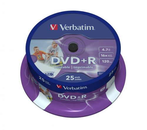  Диск DVD+R Verbatim 43539