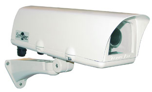  Smartec STH-1230D-PSU1 (90х70х240 мм) с 2 обогревателями, солнцезащитным козырьком и кронштейном настенным (частичная сквозная проводка)