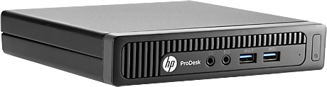  Компьютер HP ProDesk 400 M3X25EA Pentium Dual Core G3250T (2.8GHz), 4096MB, 500GB, No DVD, Shared VGA, Linux, Black