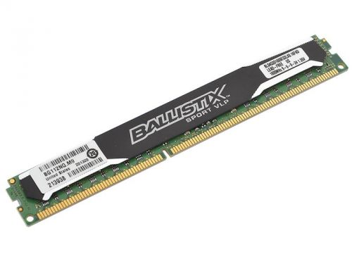  DDR3 4GB Crucial BLS4G3D1609ES2LX0CEU 1600MHz Ballistix Sport CL9 Low Profile 1.35V