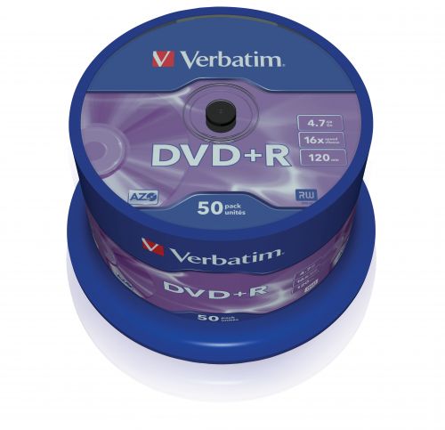  Диск DVD+R Verbatim 43550