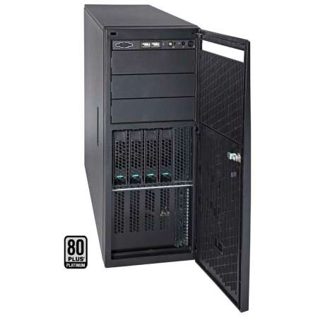  Корпус серверный 4U Intel P4216XXMHJC 1200W Black (173x438x633 мм, дверь, 3*5,25",1x80x80 мм/2x120x120 мм fan,USB x2)