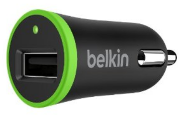  Зарядное устройство автомобильное Belkin Car MicroCharger Black F8J054btBLK 2.4A, черное