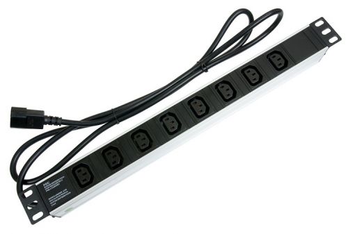  Блок розеток 19, 8 розеток Cabeus PDU-8I-2IEC