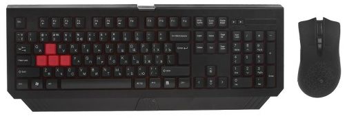 Клавиатура и мышь A4Tech Bloody Q1500/B1500 черный/красный мышь:черный USB LED