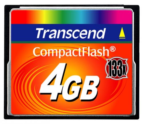  Карта памяти 4GB Transcend TS4GCF133 Compact Flash Card 133x
