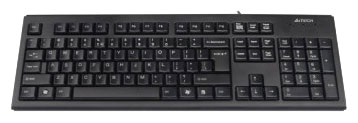  Клавиатура A4Tech KR-83 USB, черный, закругленные клавиши