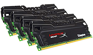  DDR3 32GB (4*8GB) Kingston HX321C11T3K4/32 HyperX 2133MHz CL11 XMP Beast Series