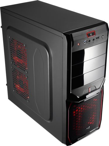  ATX AeroCool V3X Devil Red Edition (черно-красный), без Б/п, EN57455