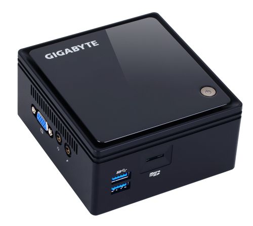  Неттоп GIGABYTE GB-BACE-3000 Intel Celeron N3000 (1*DDR3L SODIMM,1*SATA-III 2.5&#039;&#039; HDD/SSD,GLan,WiFi,BT,2.1CH,CR,VGA/HDMI,2*USB3.0) Black RTL