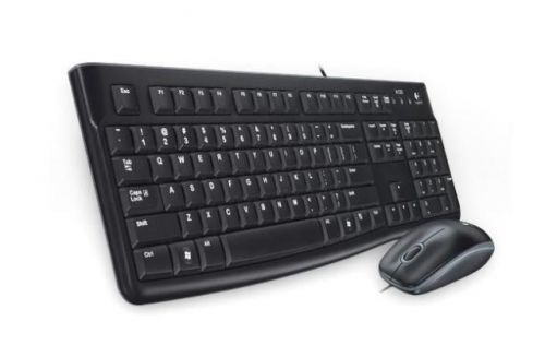 Клавиатура и мышь Logitech Desktop MK120 USB, black, Rtl 920-002561