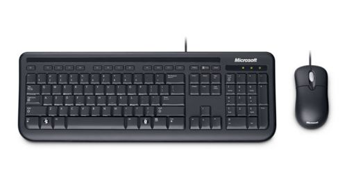  Клавиатура и мышь Microsoft Wired Desktop 400 USB, black, 5MH-00016