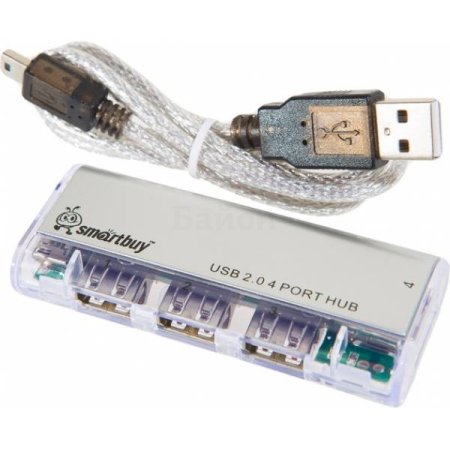  Разветвитель USB 2.0 SmartBuy SBHA-6806-W