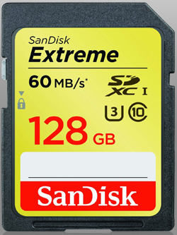  Карта памяти 128GB SanDisk SDSDXN-128G-G46 SDXC Class 10 UHS-I Extreme 60Mb/s