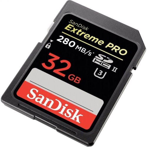  Карта памяти 32GB SanDisk SDSDXPB-032G-G46 SDHC Class 10 UHS-II Extreme Pro, 280 Mb/sec
