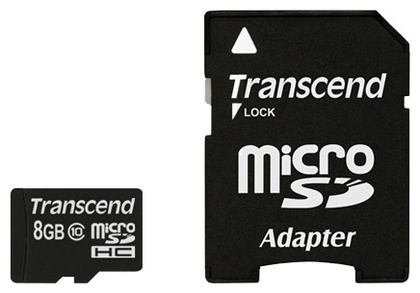  Карта памяти 8GB Transcend TS8GUSDHC10 MicroSDHC class 10