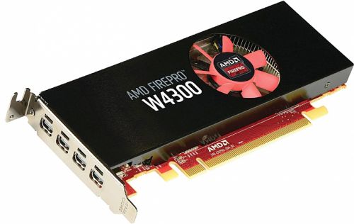  PCI-E Sapphire AMD FirePro W4300 4GB GDDR5 128bit 28nm 4*Mini DisplayPort Low Profile (31004-56-40A/100-505973) RTL