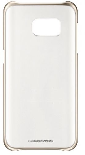  Чехол для телефона Samsung EF-QG930CFEGRU (клип-кейс) для Galaxy S7 Clear Cover золотистый/прозрачный
