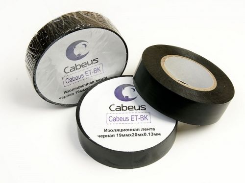  Изолента Cabeus ET-BK