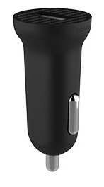  Зарядное устройство автомобильное Ozaki O!Tool Car Charger Carbon Black 2.4 Amp, для iOs, Android