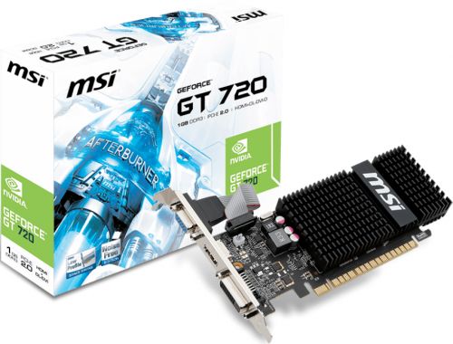  PCI-E MSI N720-1GD3HLP NVIDIA GeForce GT 720 1GB GDDR3 64bit 28nm 797/1600MHz DVI(HDCP)/HDMI/VGA Low Profile RTL