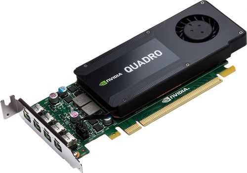  PCI-E PNY NVIDIA Quadro K1200 4GB 128bit GDDR5 28nm Low Profile 954/4000MHz 4*mDP to DP cable adapter Bulk (VCQK1200DPBLK-1)