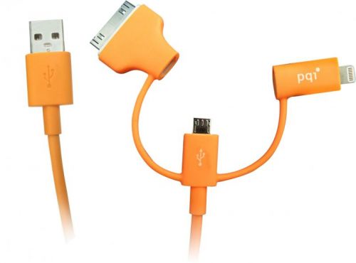  Кабель интерфейсный PQI i-Cable Multi-Plug Orange