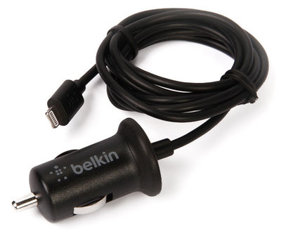  Зарядное устройство автомобильное Belkin Car Charger (hard wired lightning connector) F8J075btBLK для iPhone/iPad mini/iPad/iPod Touch 5/iPod Nano 7