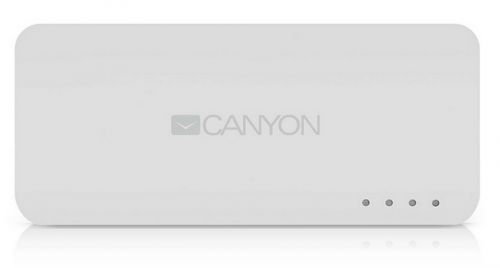  Аккумулятор внешний универсальный Canyon CNE-CPB44W белый, материал пластик, емкость 4400 мАч, Вход/выход: DC5V 1A